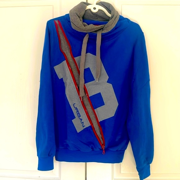 🇬🇷 BERTO CONTI Sweater - Blue & Gray - Picture 4 of 14